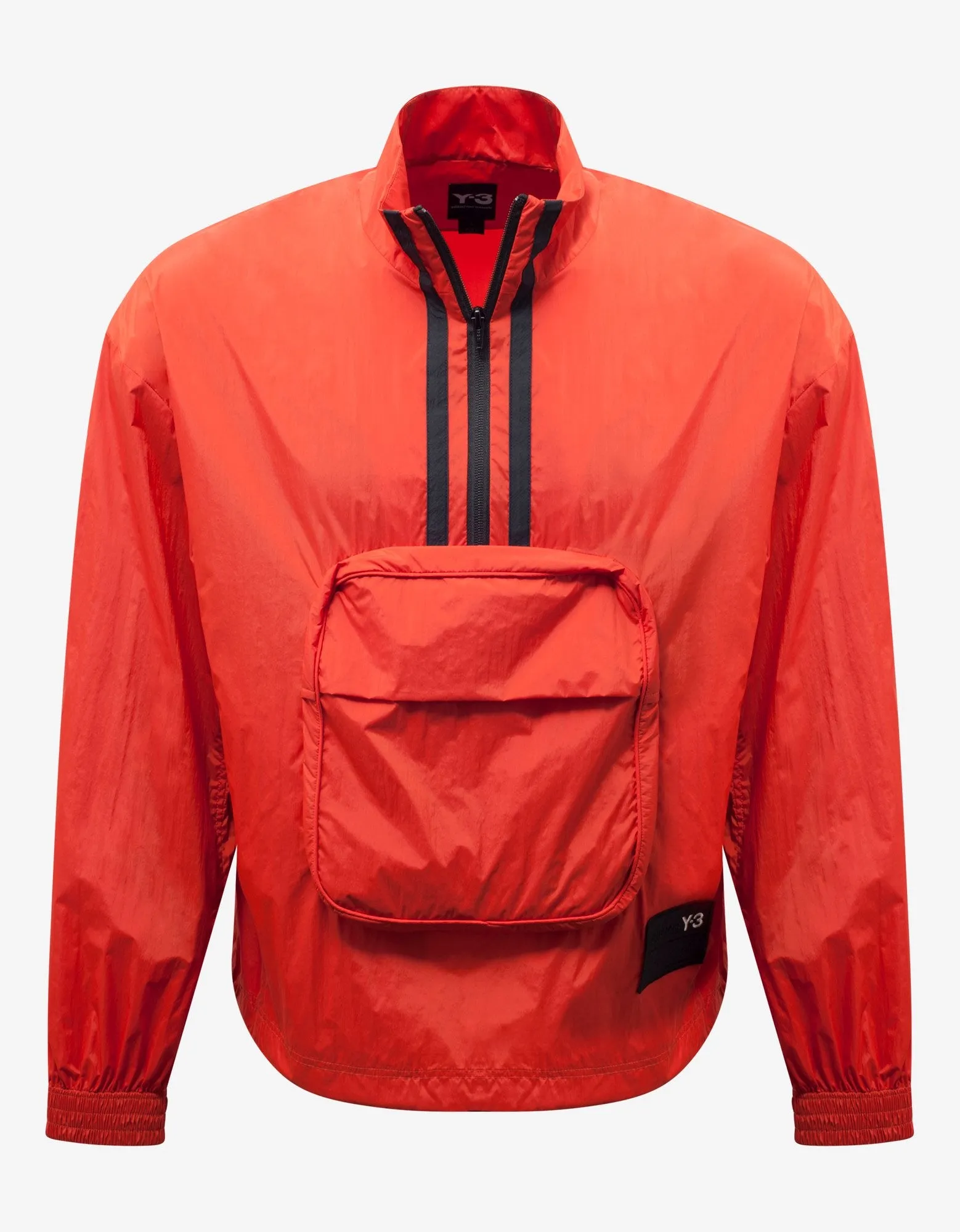 Orange Packable Half-Zip Shell Track Jacket