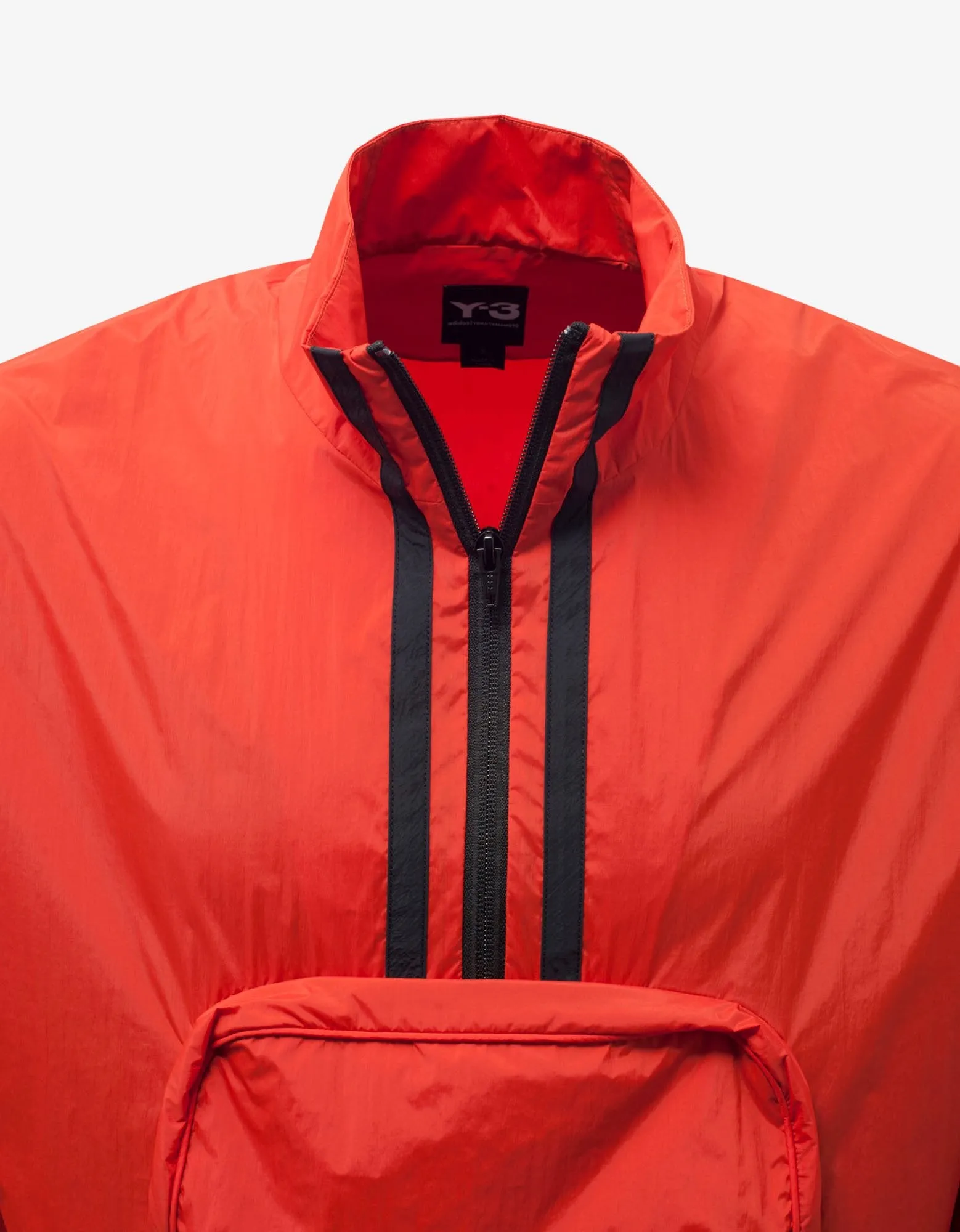 Orange Packable Half-Zip Shell Track Jacket