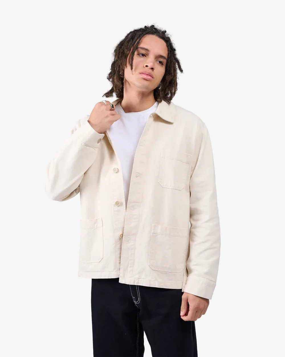 Organic Workwear Jacket in hunter green