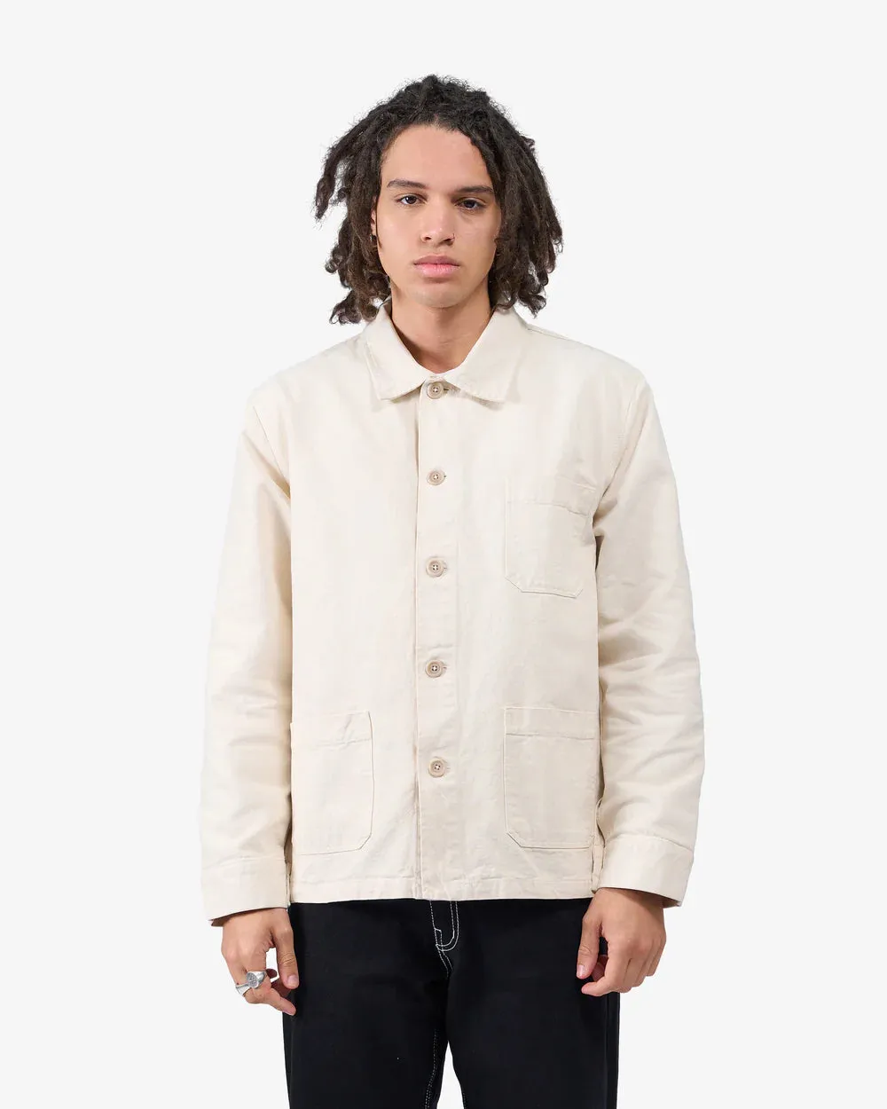 Organic Workwear Jacket in hunter green
