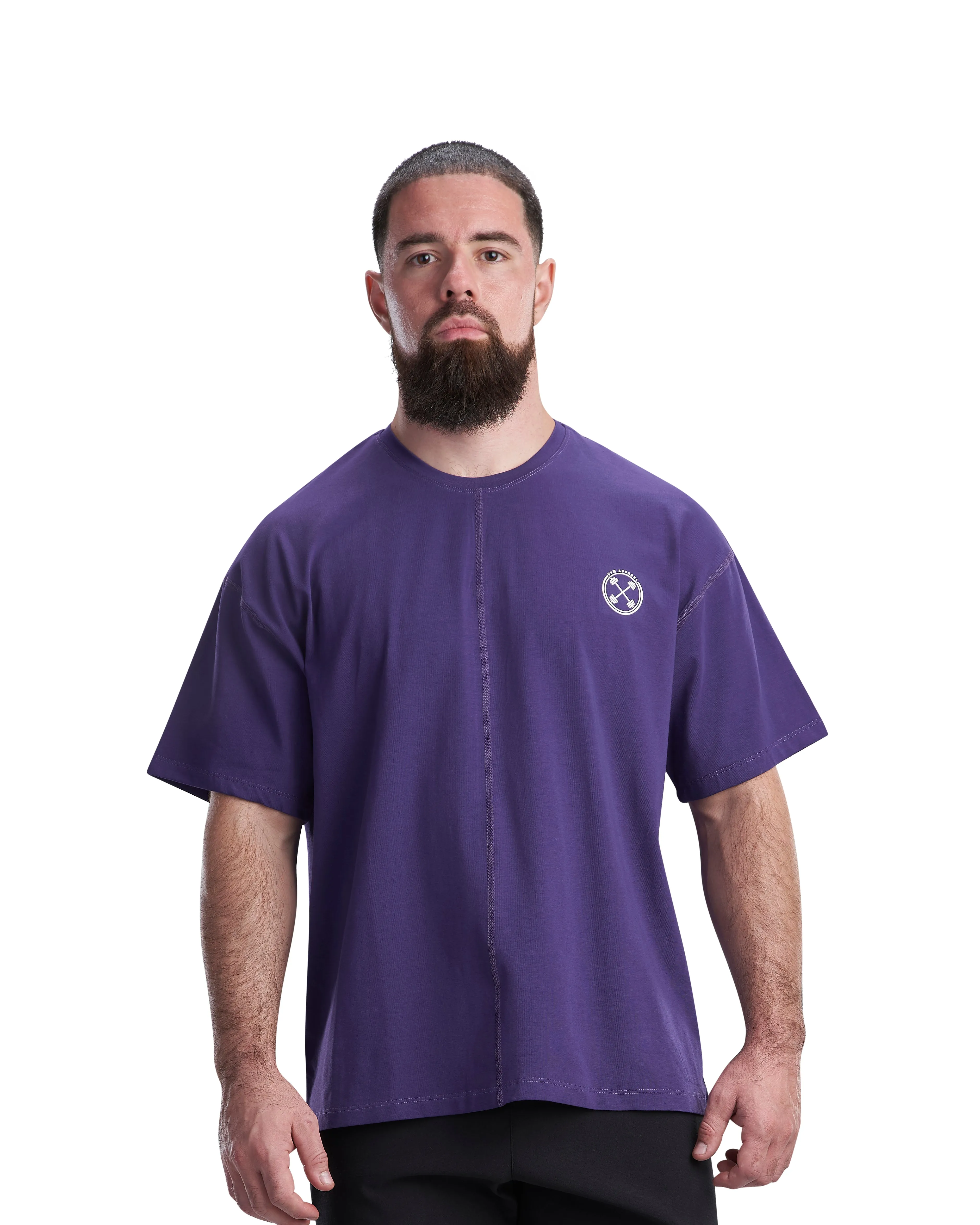 Oversized Bar-Basic T-Shirt
