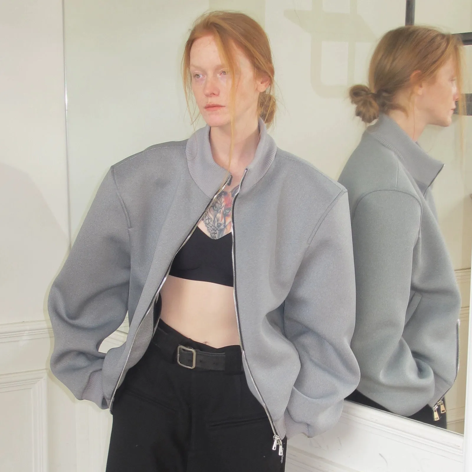 Oversized Bomber Jacket