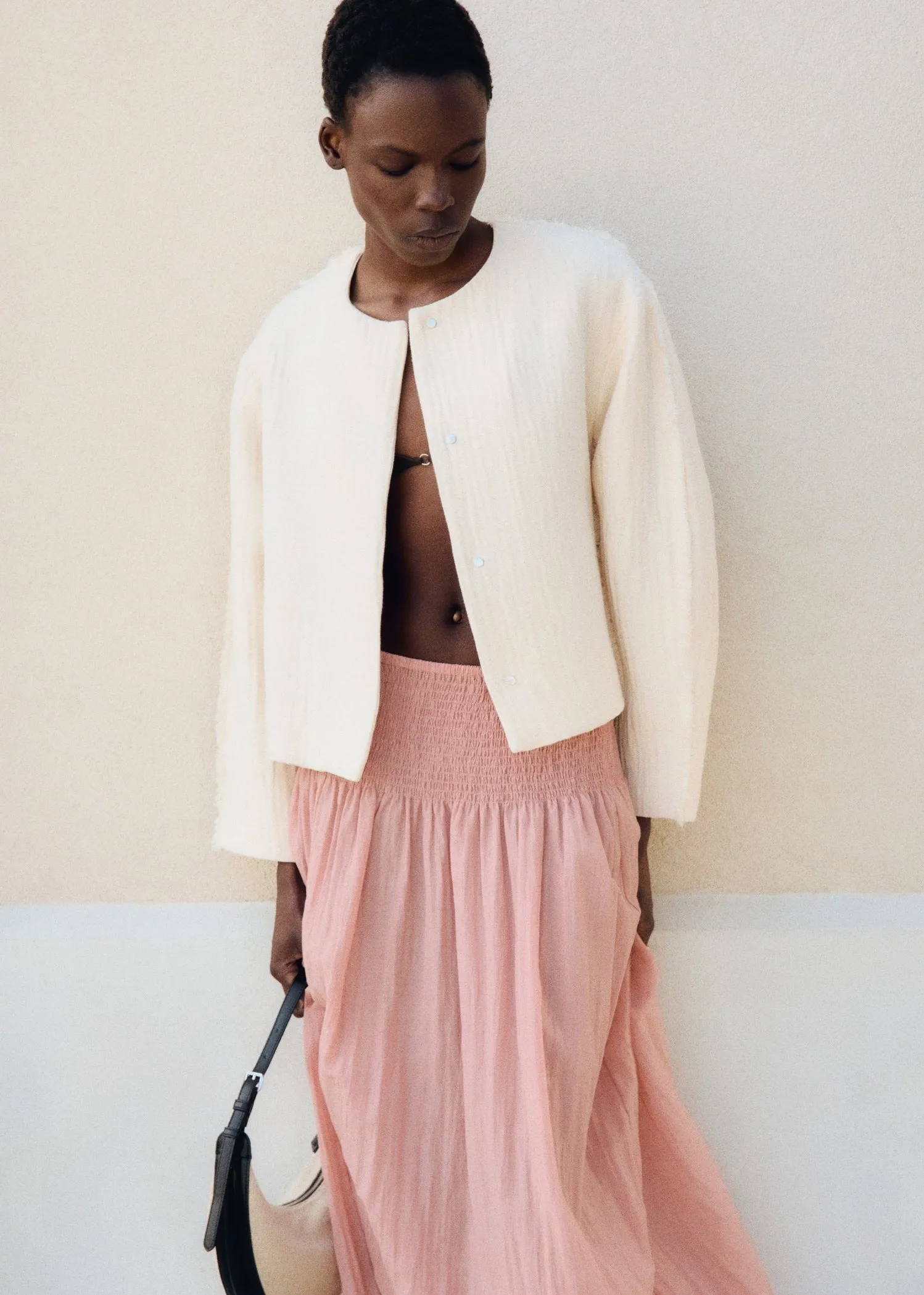 Oversized cotton jacket