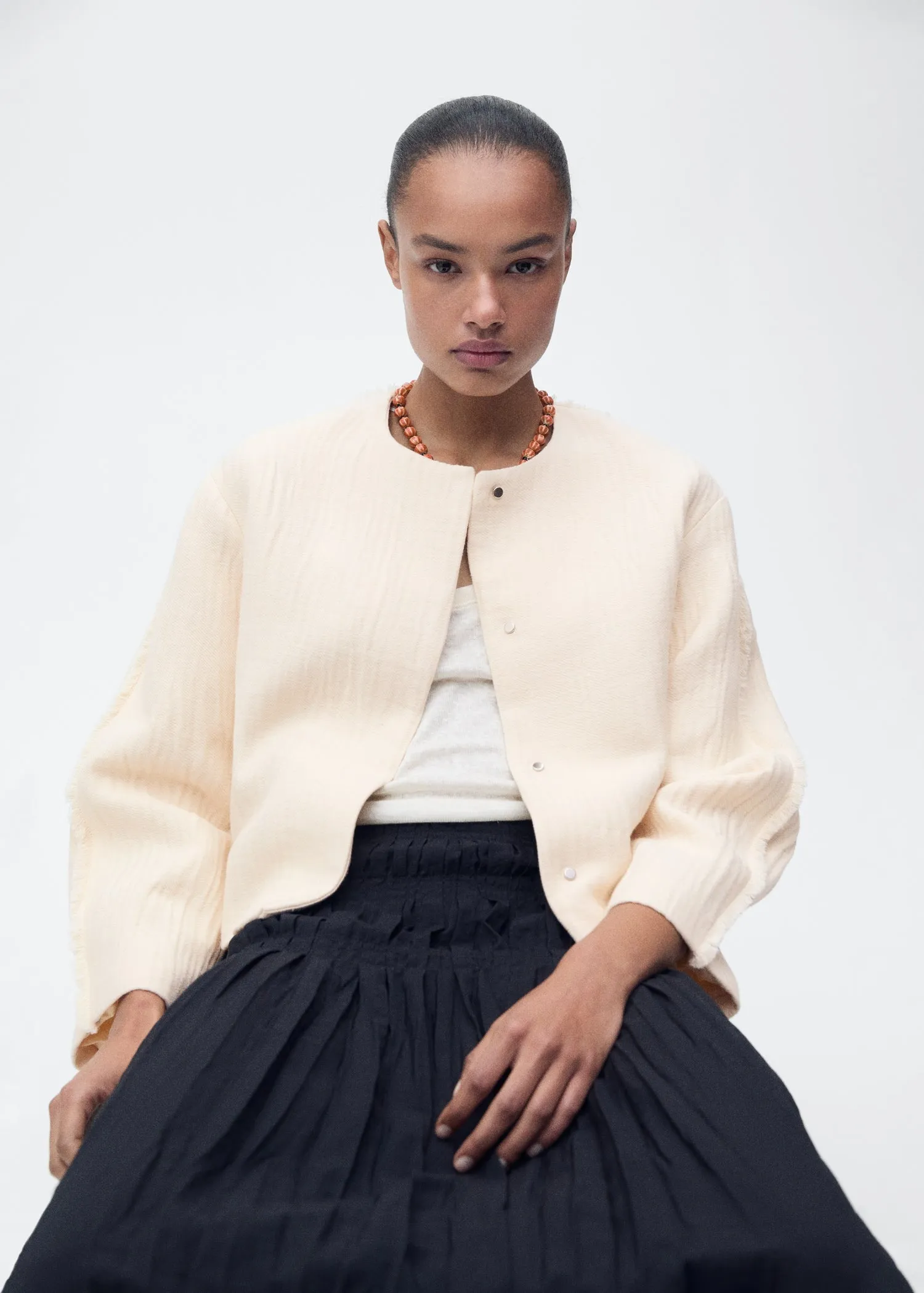 Oversized cotton jacket