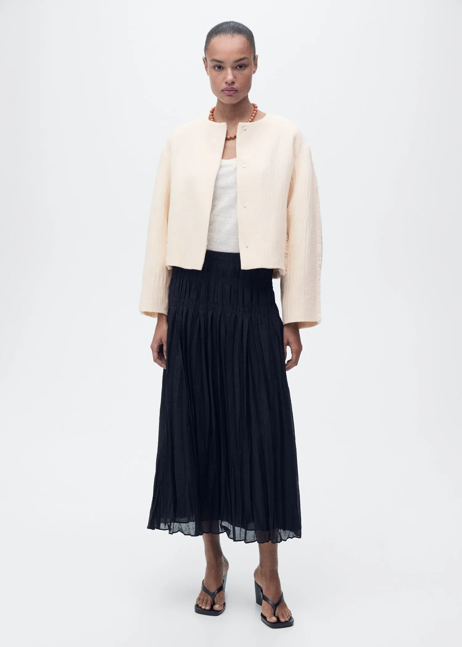 Oversized cotton jacket