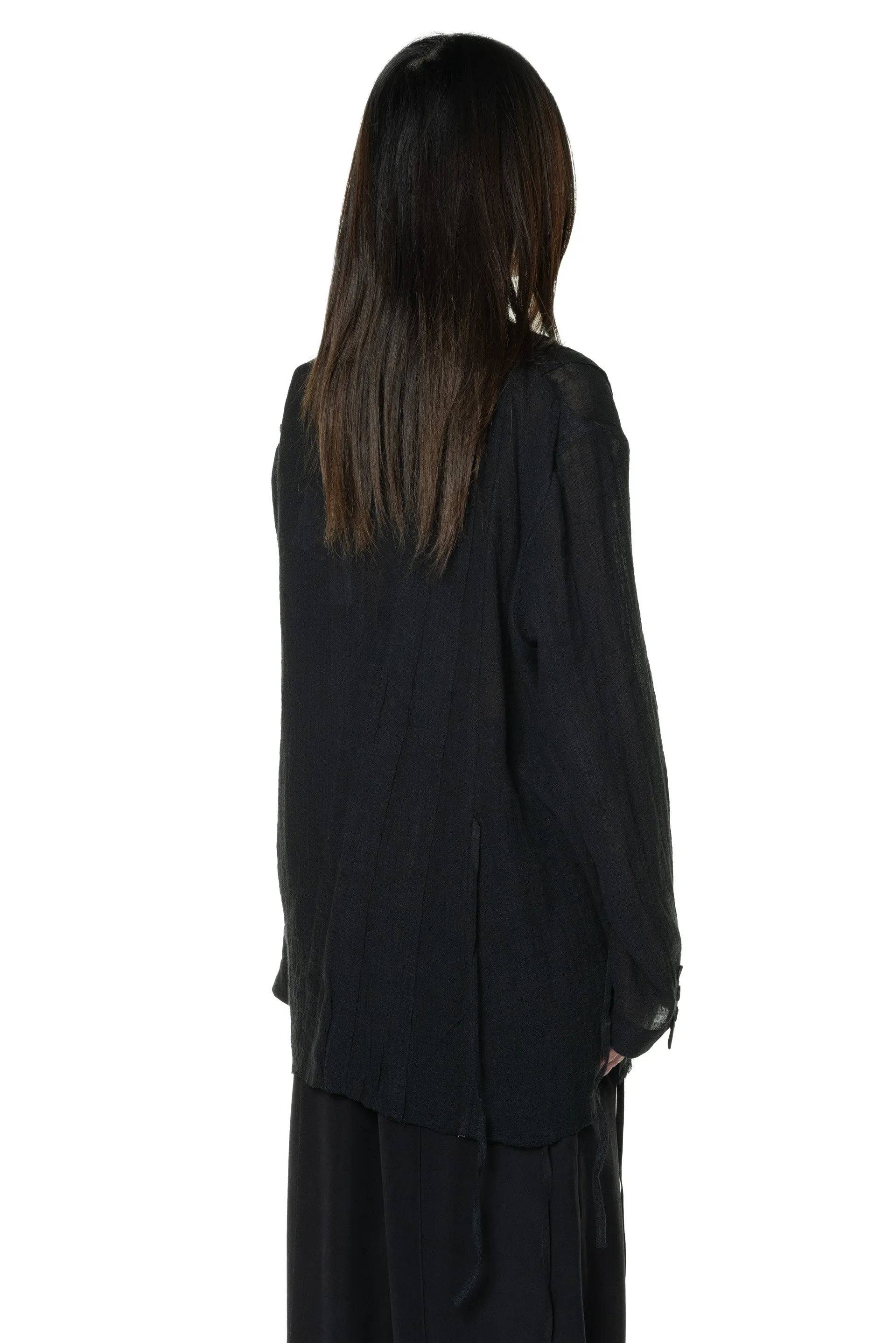 Oversized Pleated Blazer