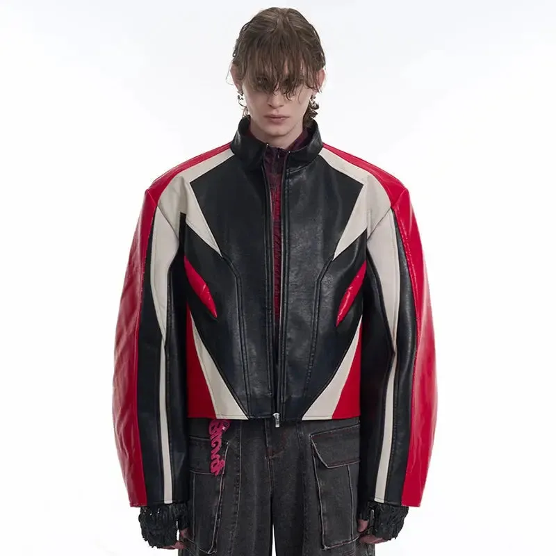Oversized Racer Bikercore Leather Jacket