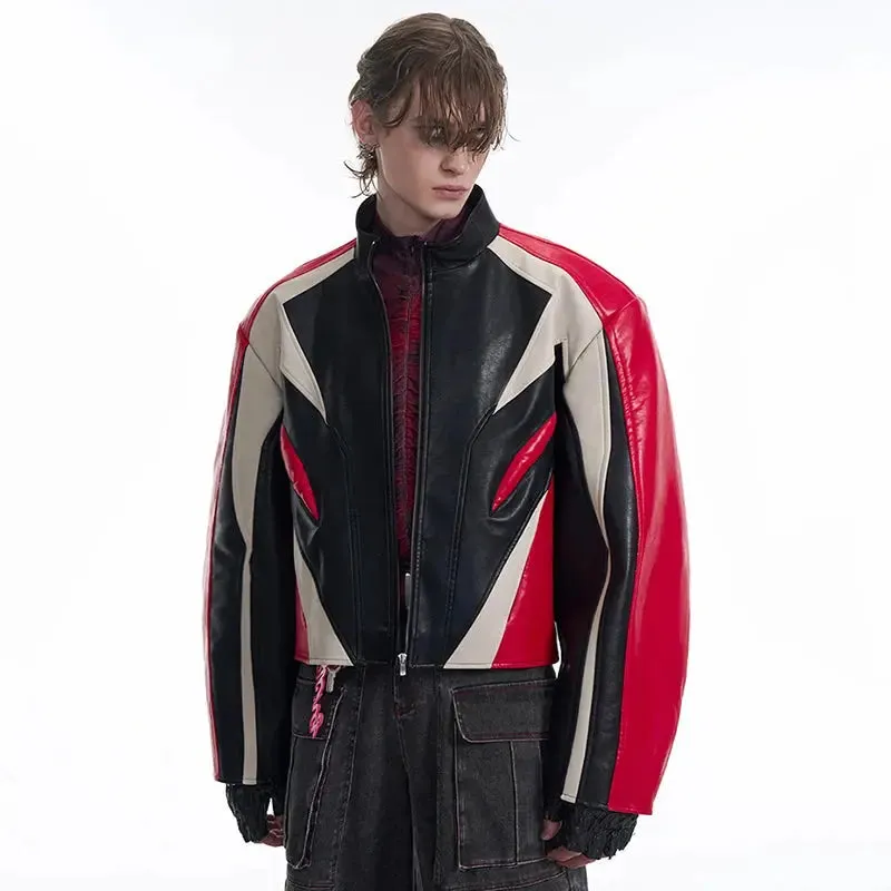 Oversized Racer Bikercore Leather Jacket