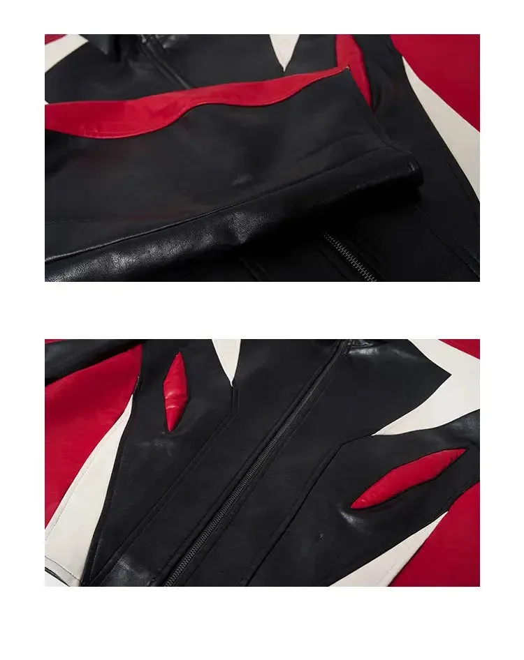 Oversized Racer Bikercore Leather Jacket
