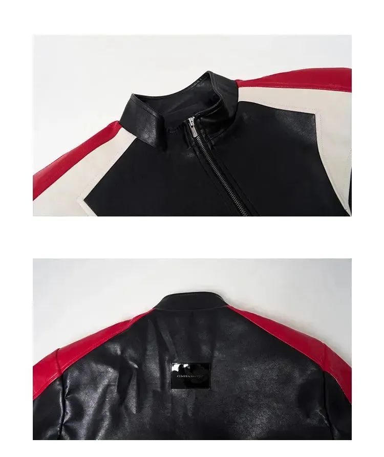 Oversized Racer Bikercore Leather Jacket