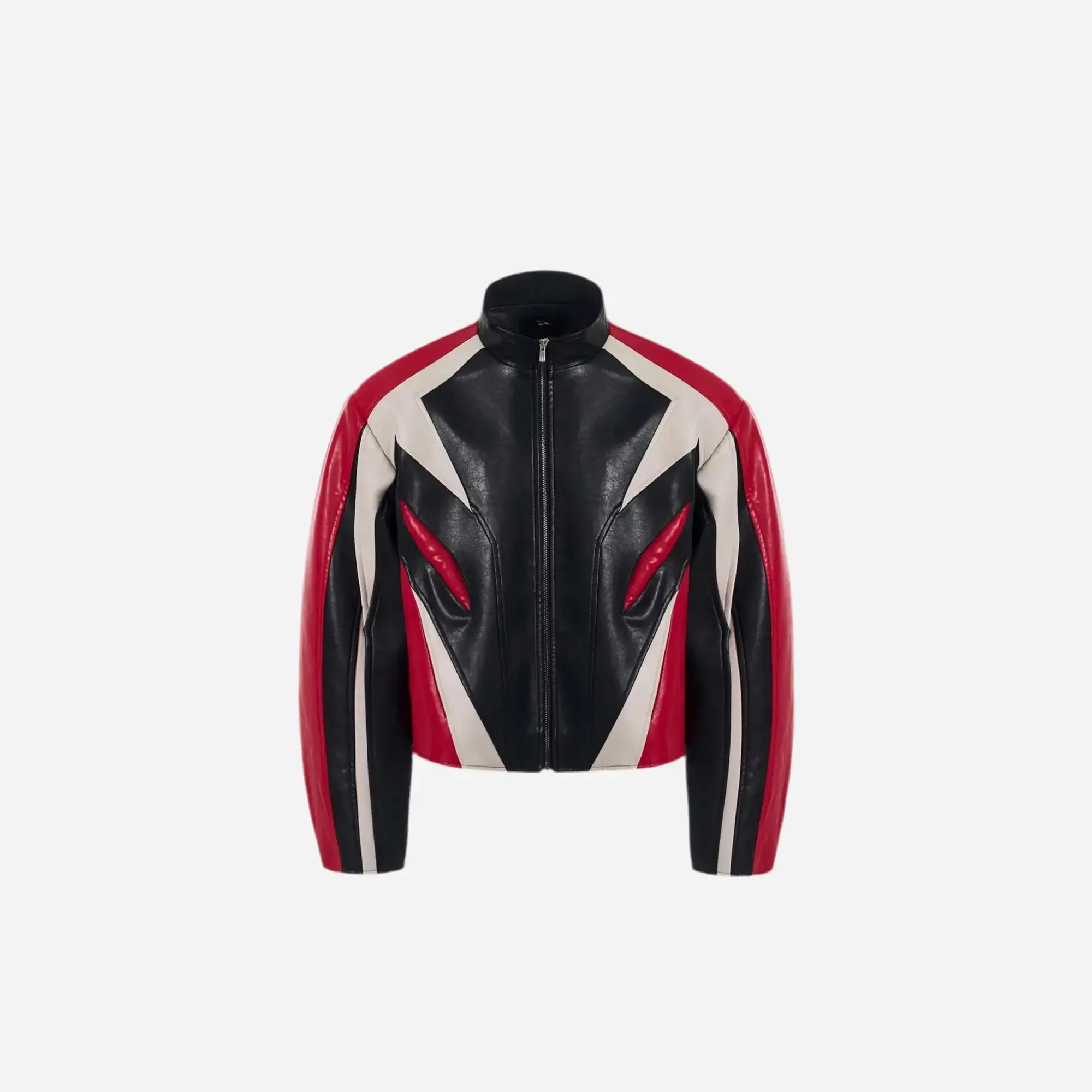 Oversized Racer Bikercore Leather Jacket