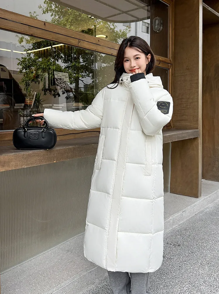 Oversized Thickened and Hooded Puffer Down Coat for Women