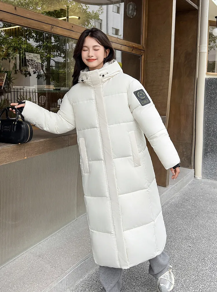 Oversized Thickened and Hooded Puffer Down Coat for Women