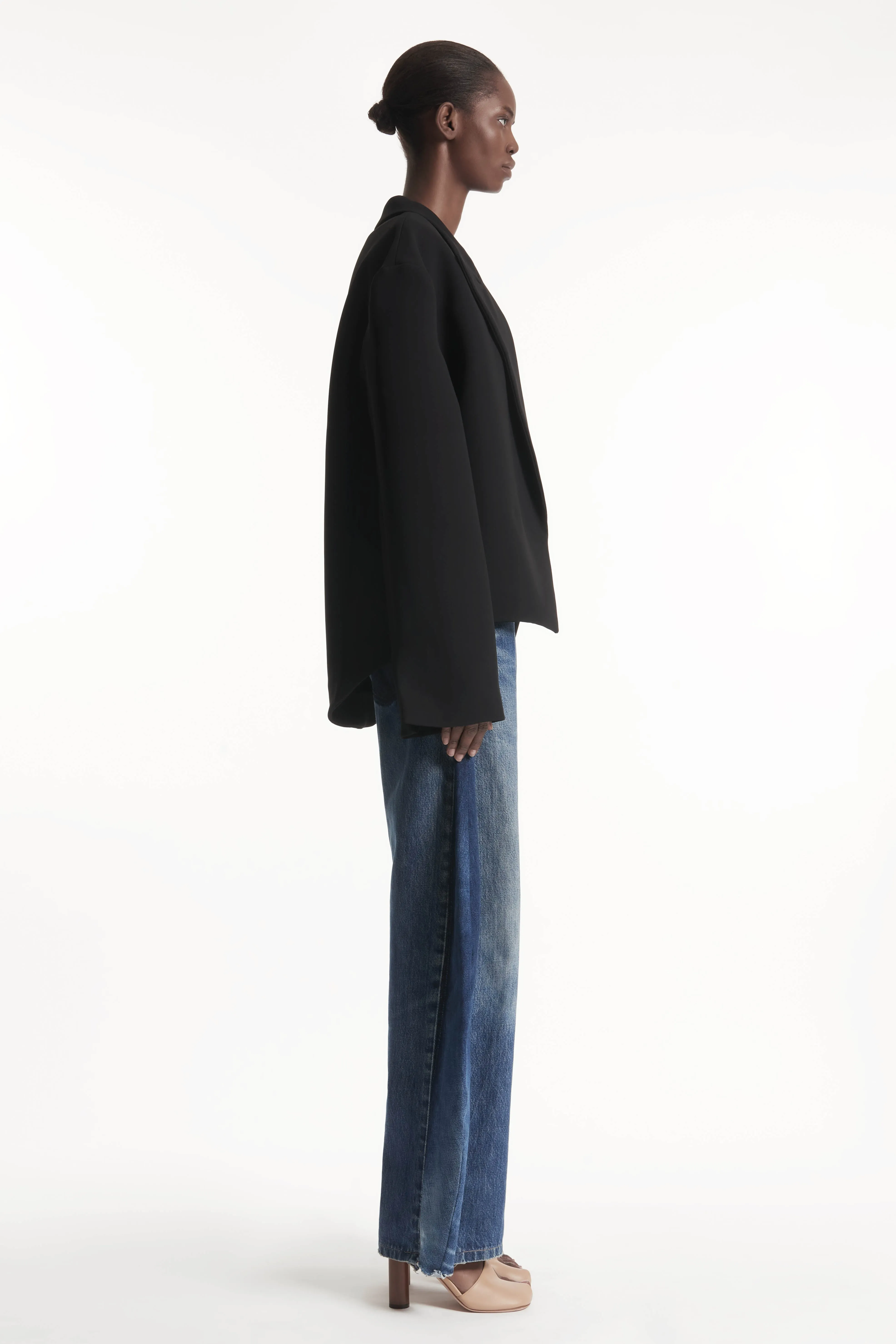 Oversized Tuxedo Jacket Black