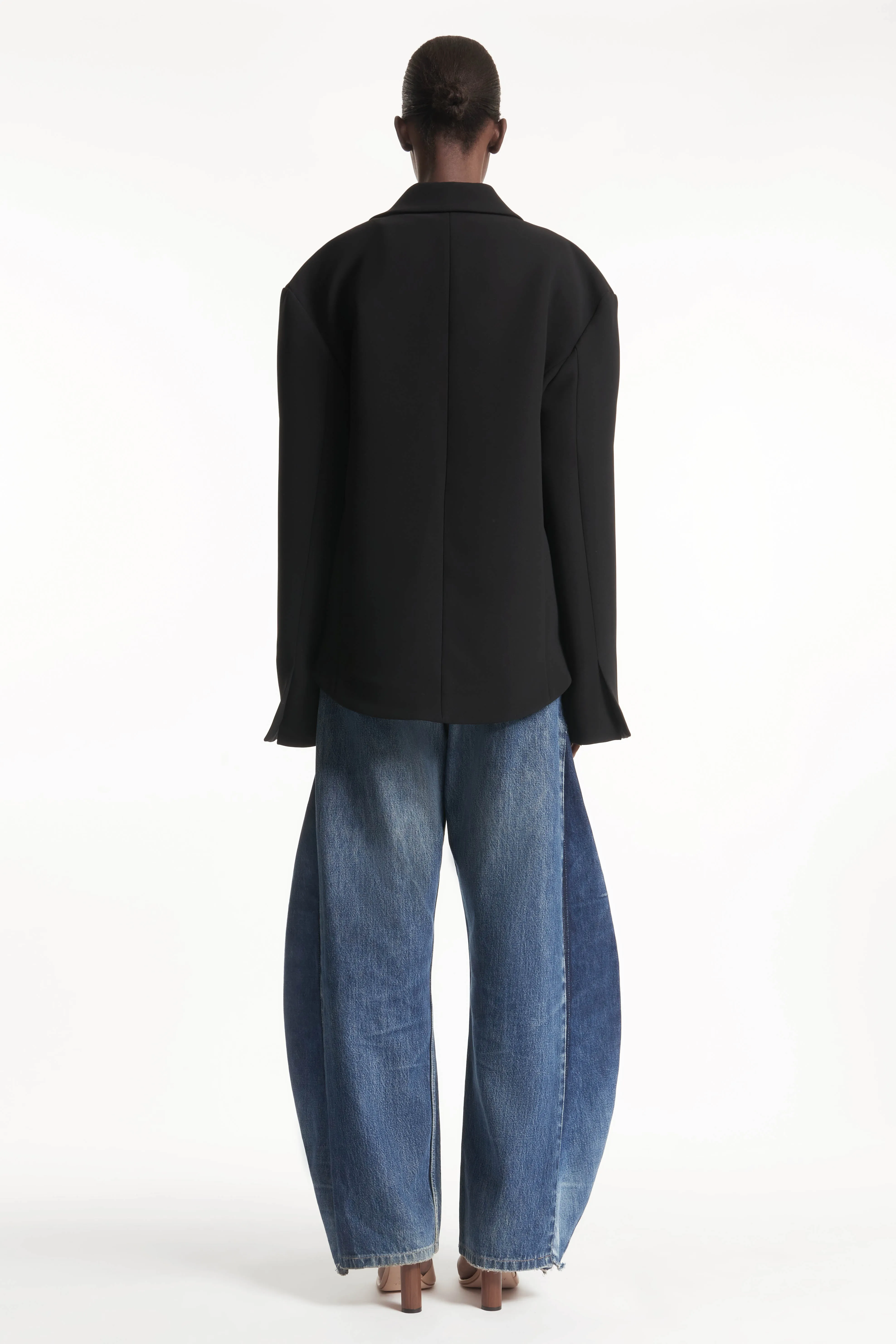Oversized Tuxedo Jacket Black