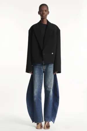 Oversized Tuxedo Jacket Black