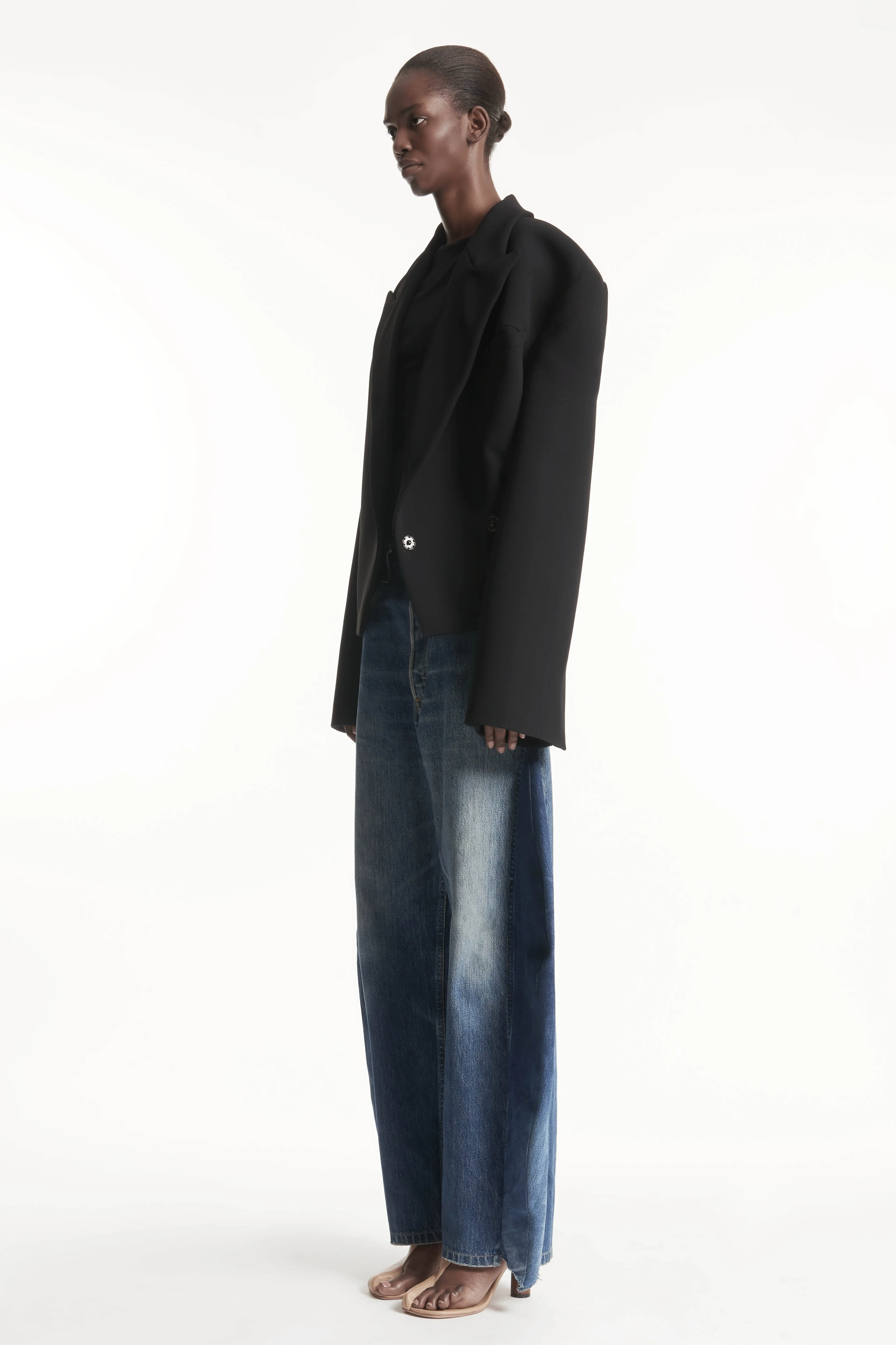 Oversized Tuxedo Jacket Black