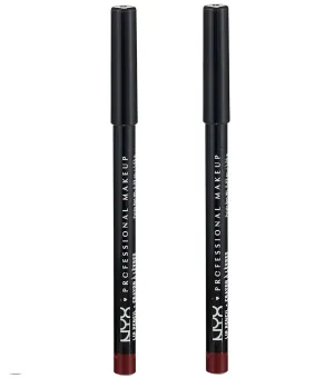 Pack of 2 NYX Slim Lip Liner Pencil, Deep Purple SPL808