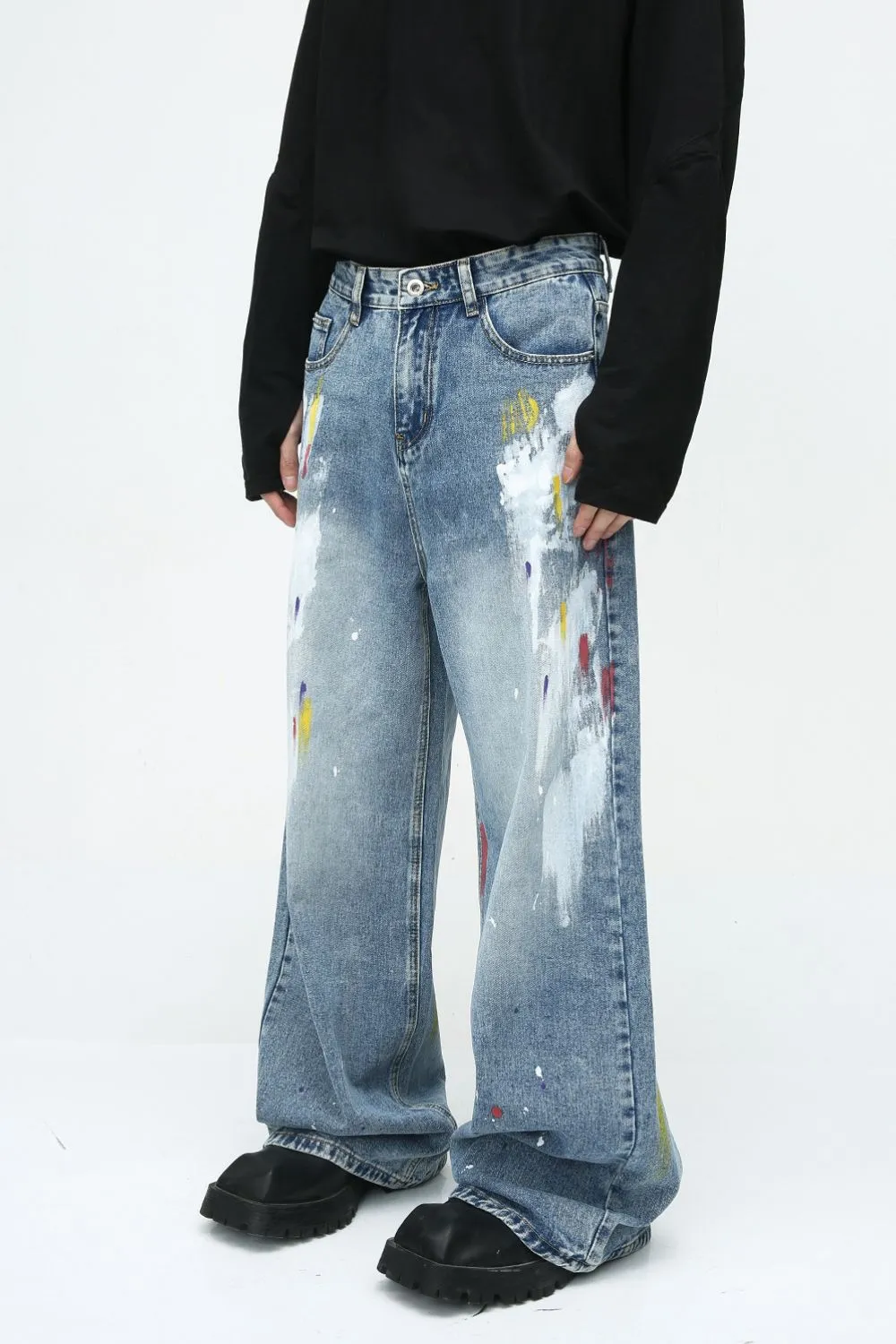 Painting Jeans with Pockets