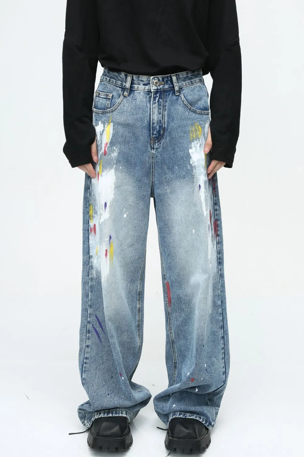 Painting Jeans with Pockets