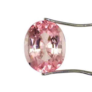 Pastel Pink Tourmaline, 5.68ct Oval Cut