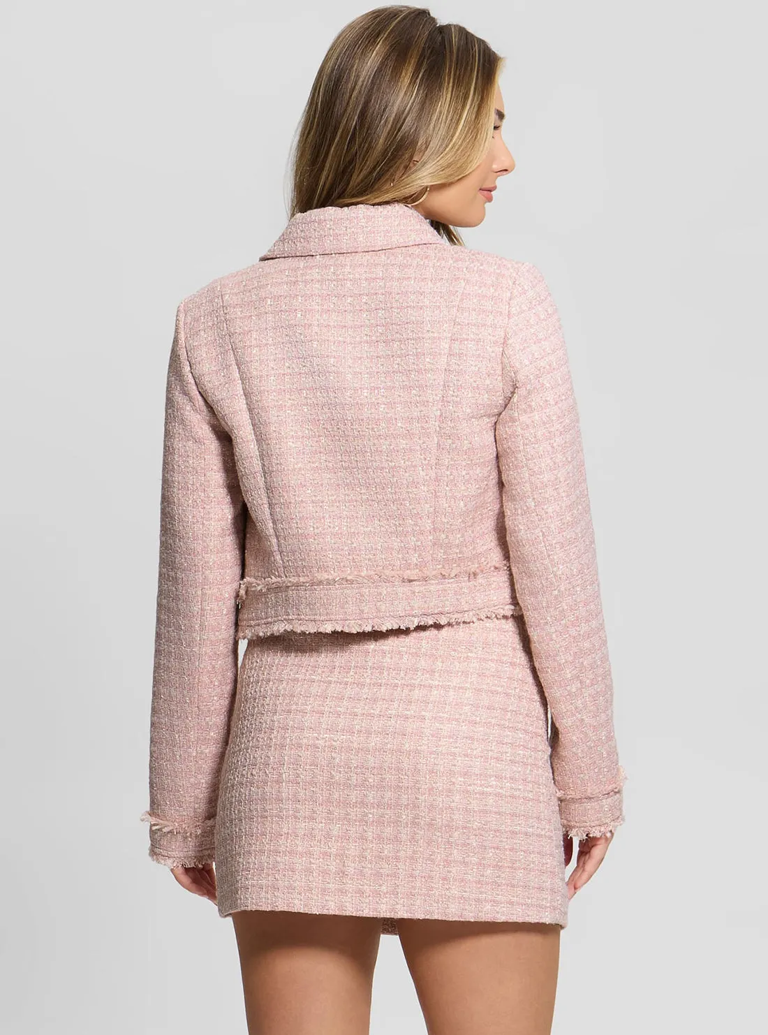 Pink Daphnee Cropped Jacket