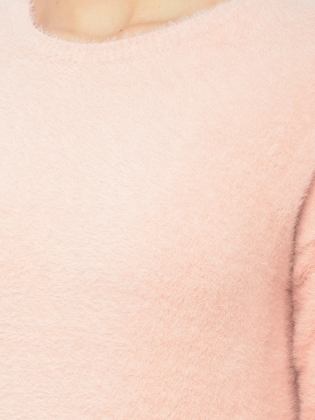 Pink Round Neck Sweater