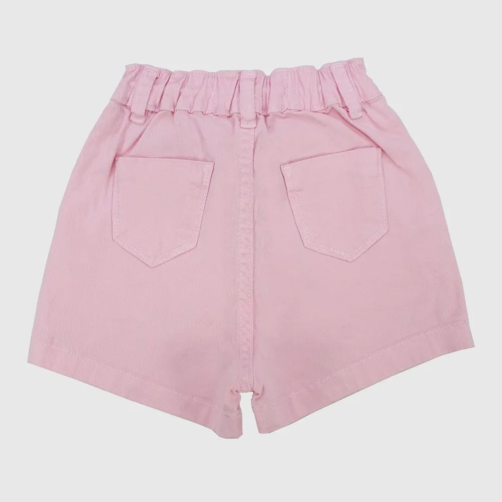 Plain Gabardine Shorts
