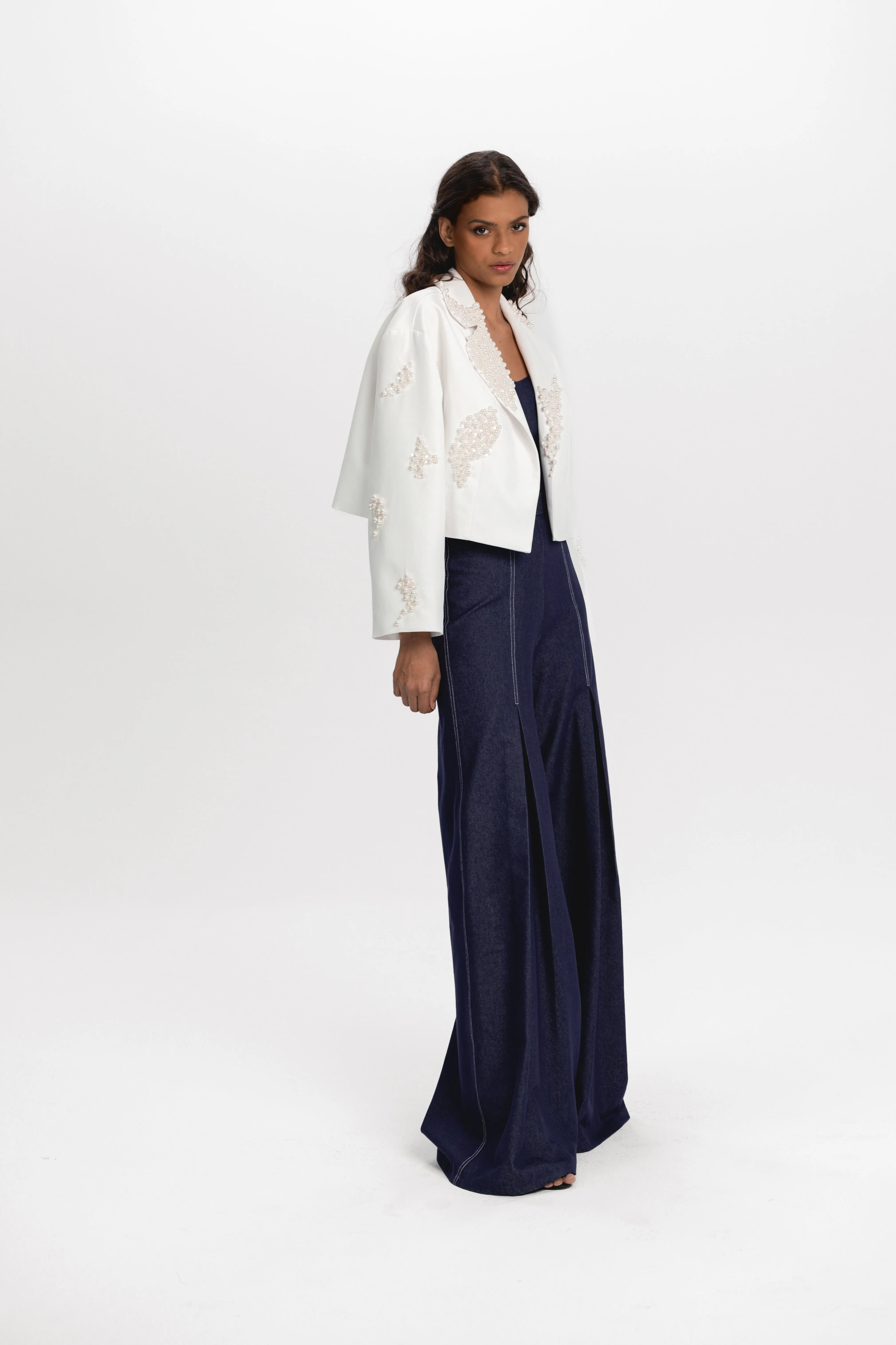 Pleated Jeans