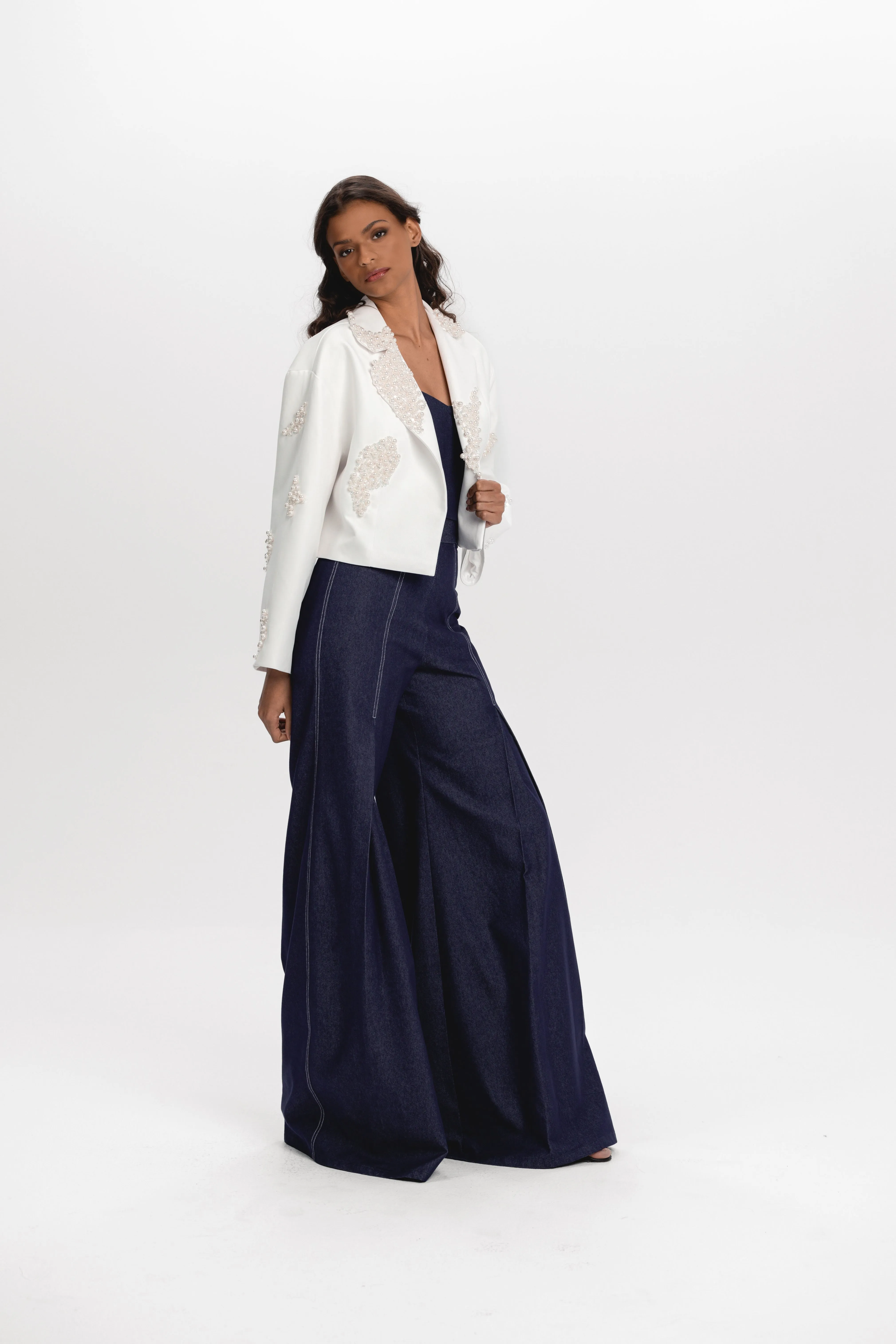 Pleated Jeans
