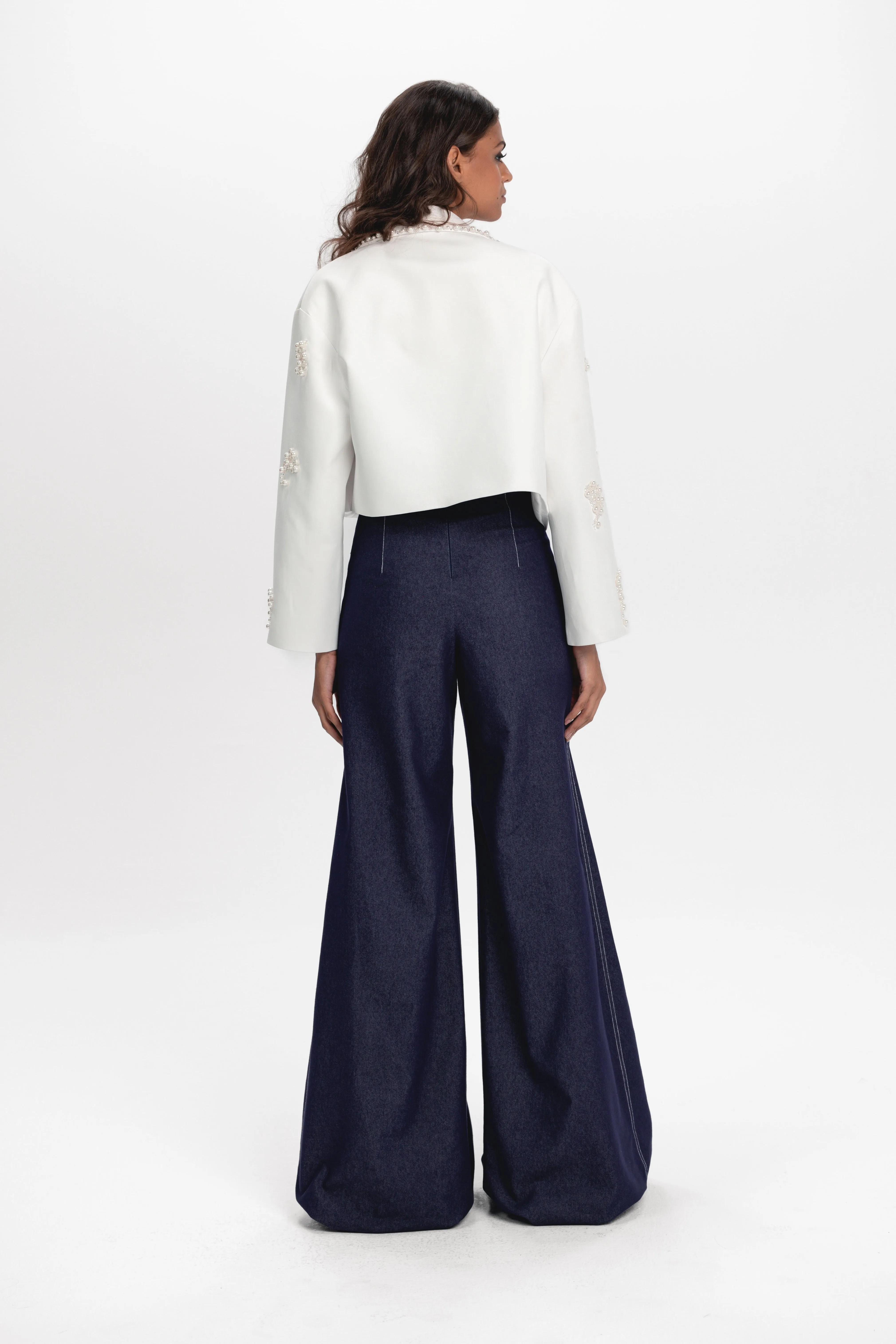 Pleated Jeans