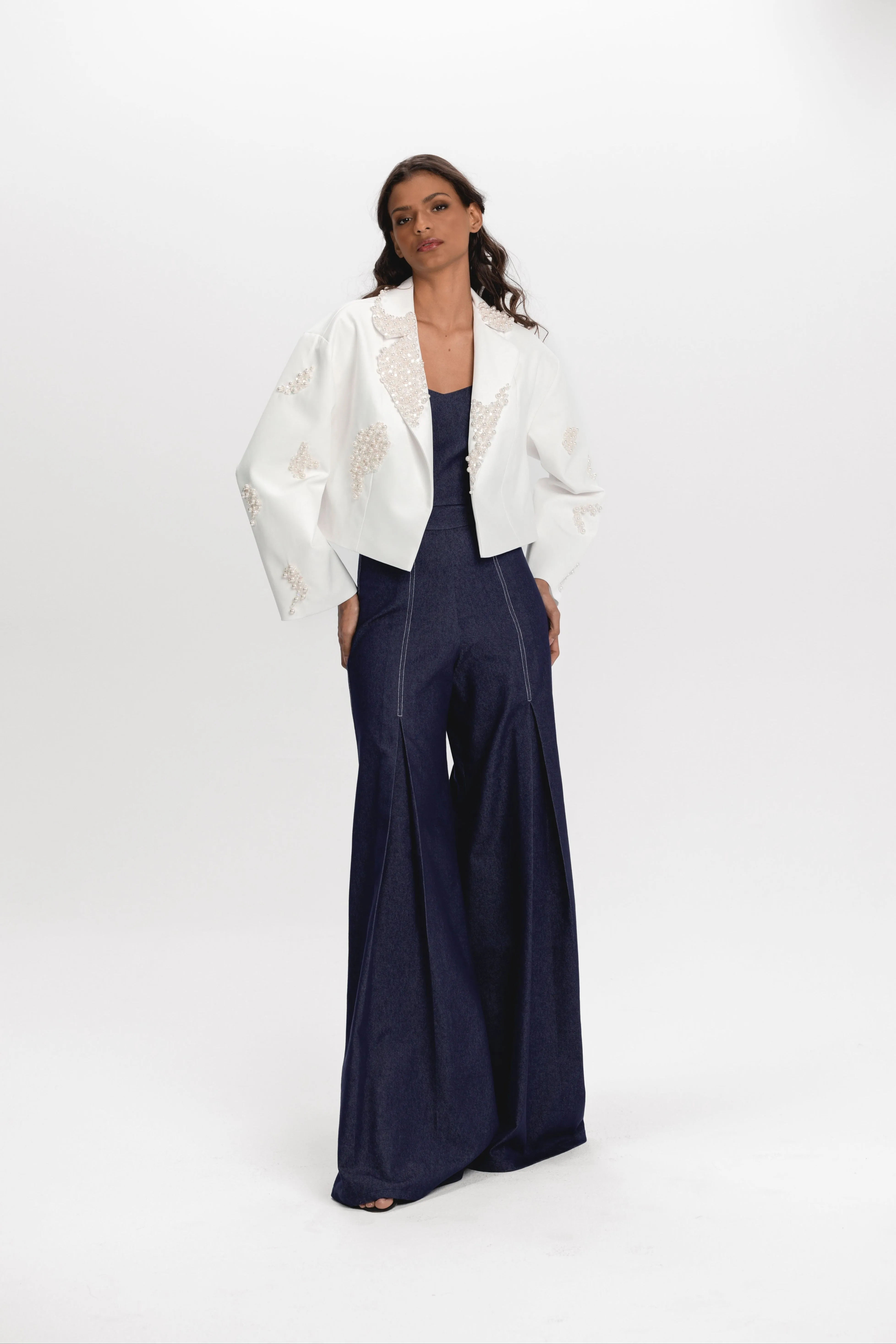 Pleated Jeans