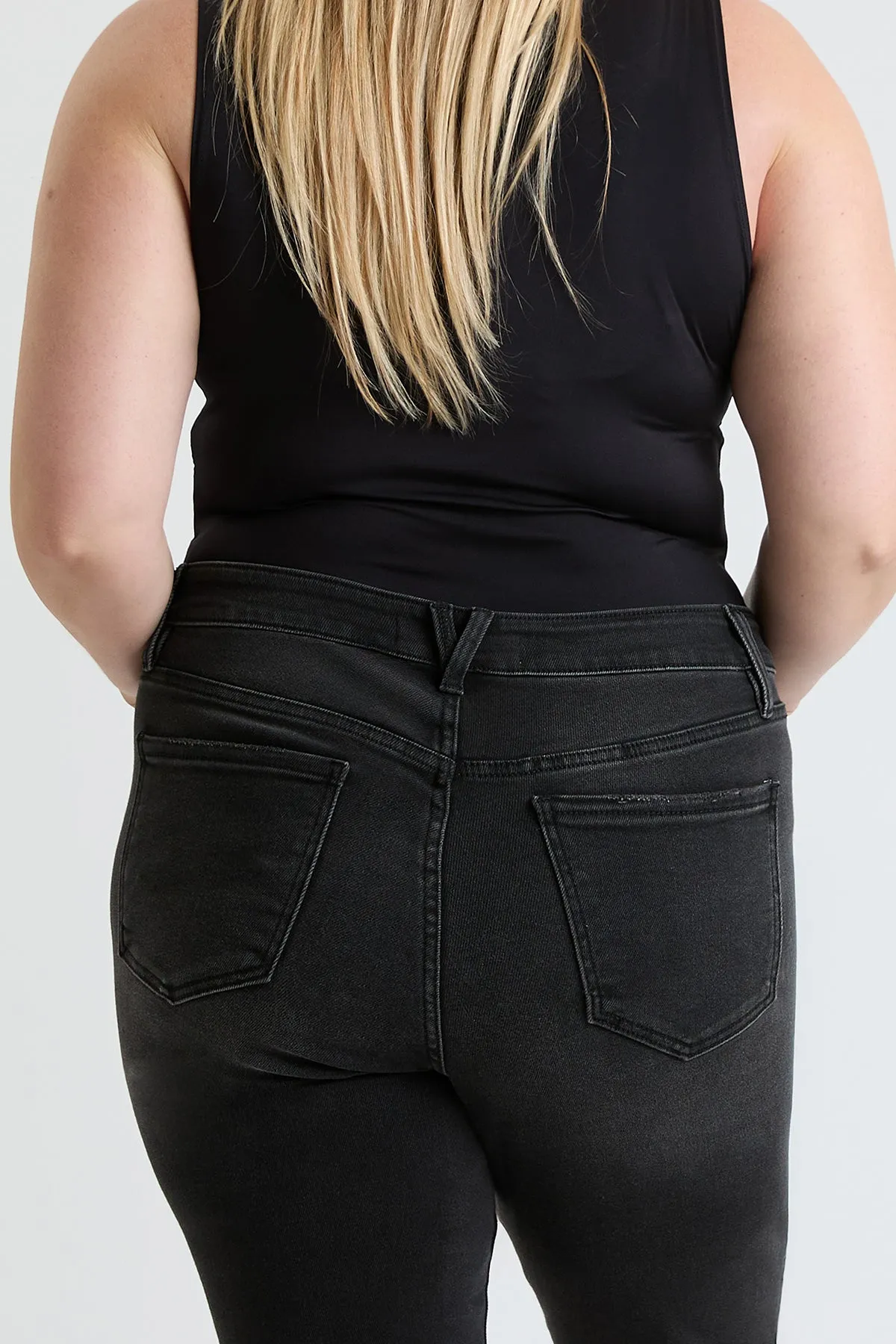 Plus Premium Mid Rise Stretch Slim Straight Jeans, Pack of 6