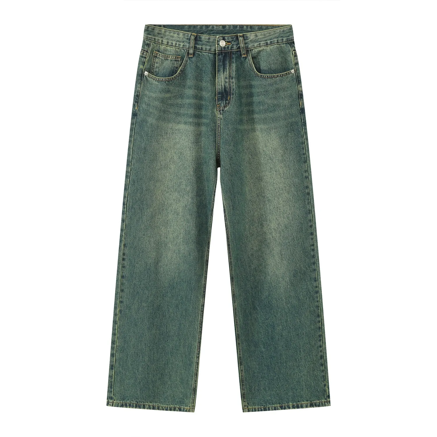 Pocketed Baggy Jeans