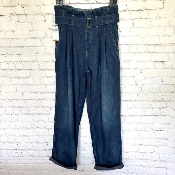 POLO Ralph Lauren Button Fly Paperbag Waist Jeans--Sz 28