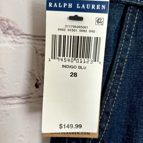 POLO Ralph Lauren Button Fly Paperbag Waist Jeans--Sz 28