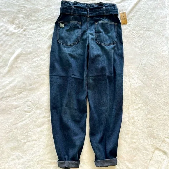 POLO Ralph Lauren Button Fly Paperbag Waist Jeans--Sz 28