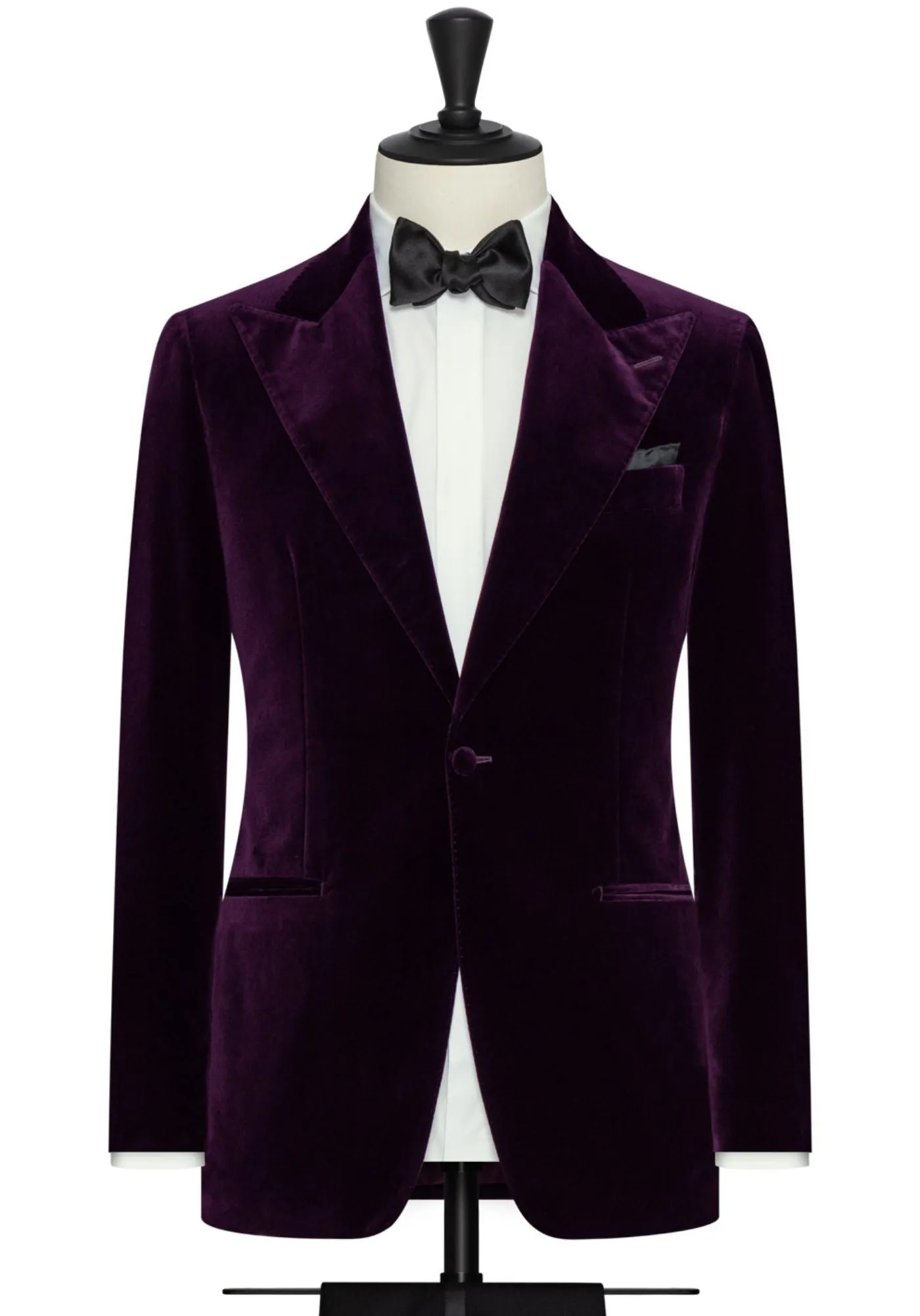 Pontoglio Aubergine Stretch Cotton Velvet