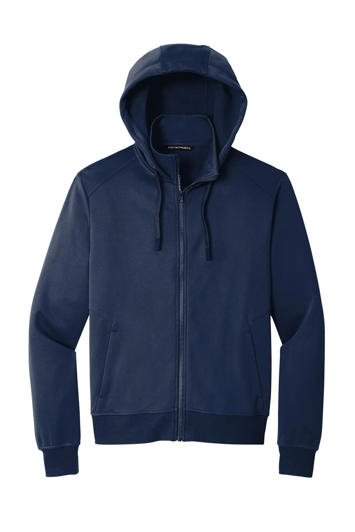 Port Authority Smooth Fleece Hooded Jacket F814 River Blue Navy