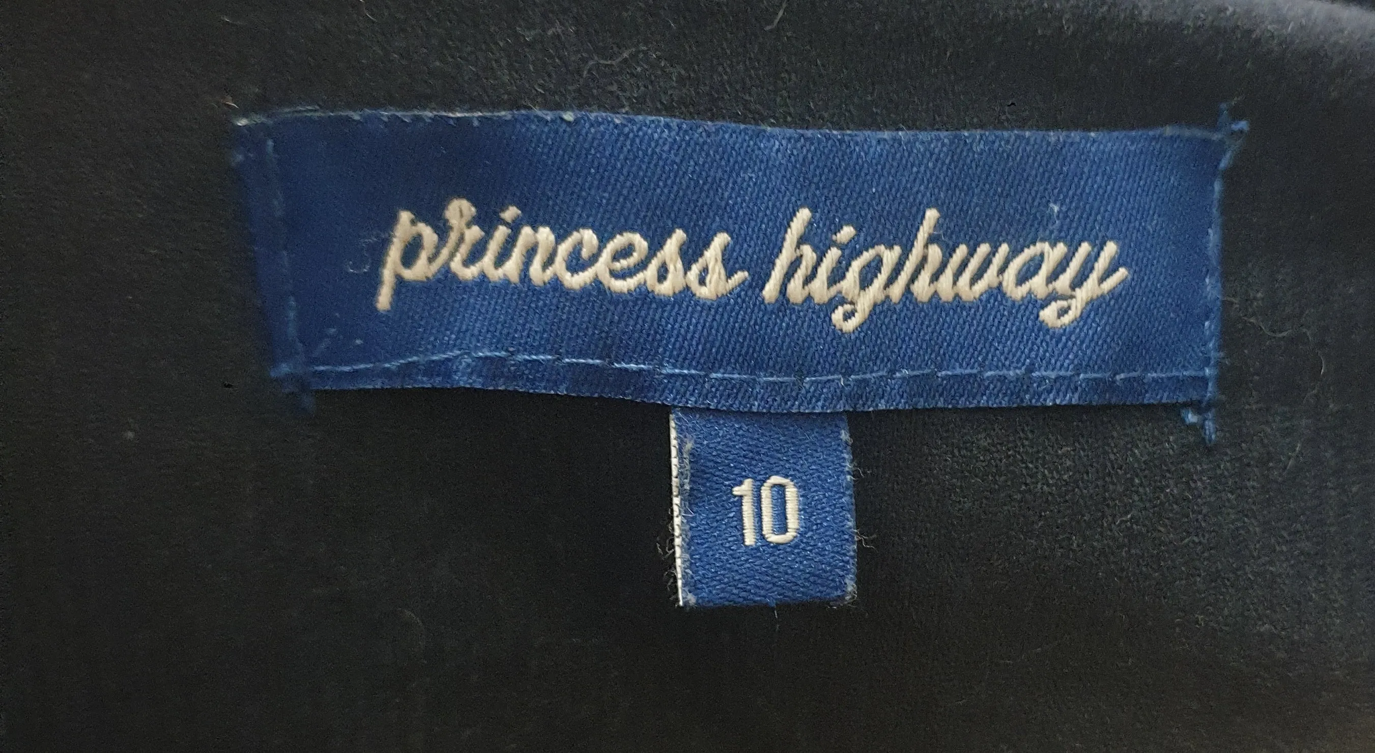 Princess Highway black cord croped jacket size 10