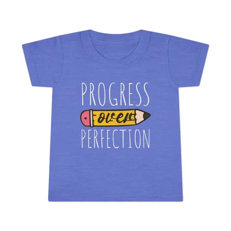 Progress Over Perfection Toddler Tees Pencil Chic
