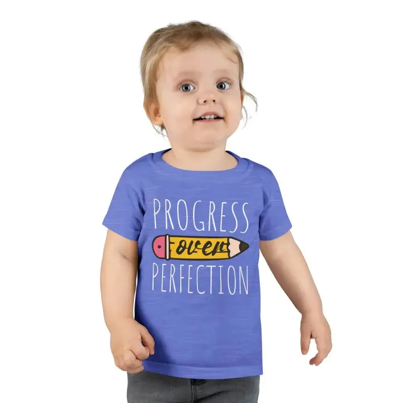 Progress Over Perfection Toddler Tees Pencil Chic