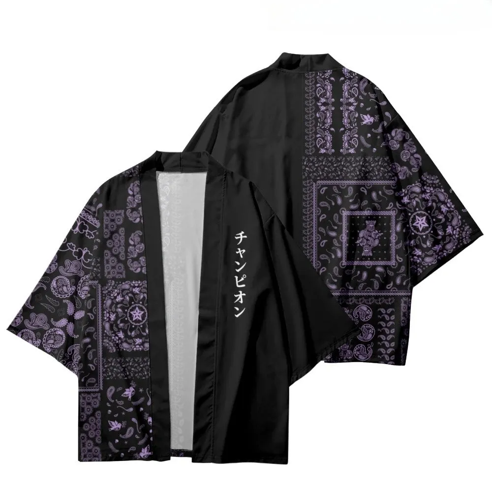 Purple Harajuku Yukata Top