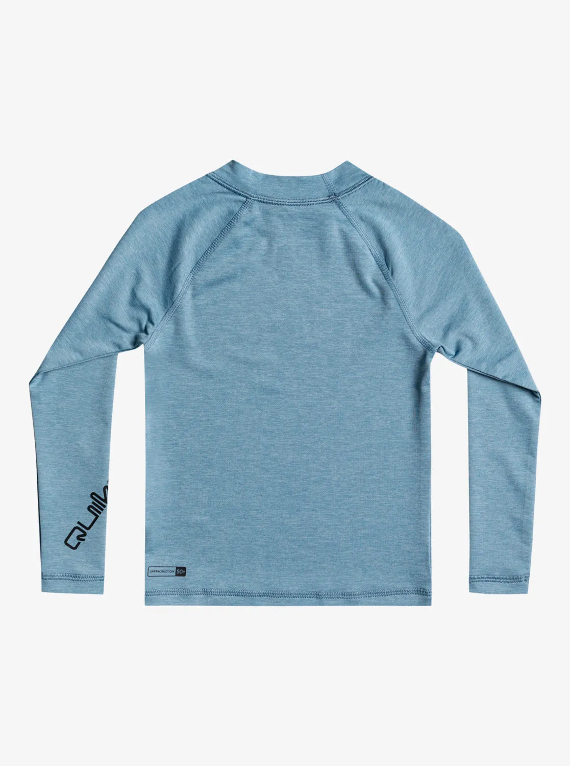 QUIKSILVER All Time LS Boys Rashguard - Provincial Blue Heather