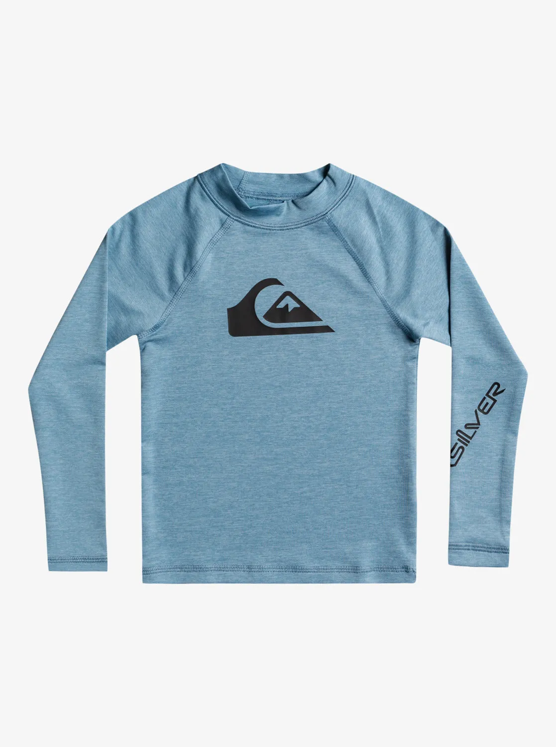 QUIKSILVER All Time LS Boys Rashguard - Provincial Blue Heather