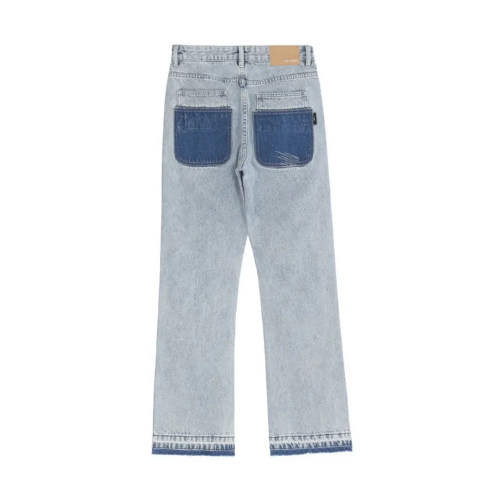 "High Street Star Embroidery" Jeans