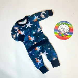 Ready To Ship Preemie Land Among The Stars Front Opening Romper