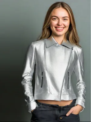 Refined Glow Metallic Jacket