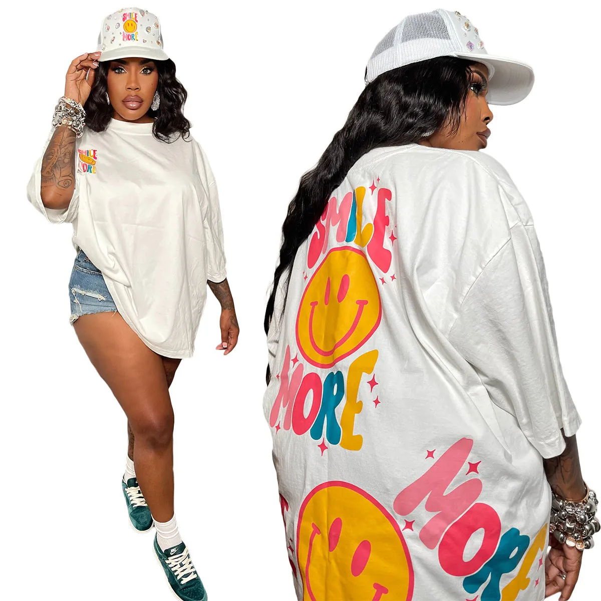Relaxed Fit Graphic T-Shirt with Playful Print Detail