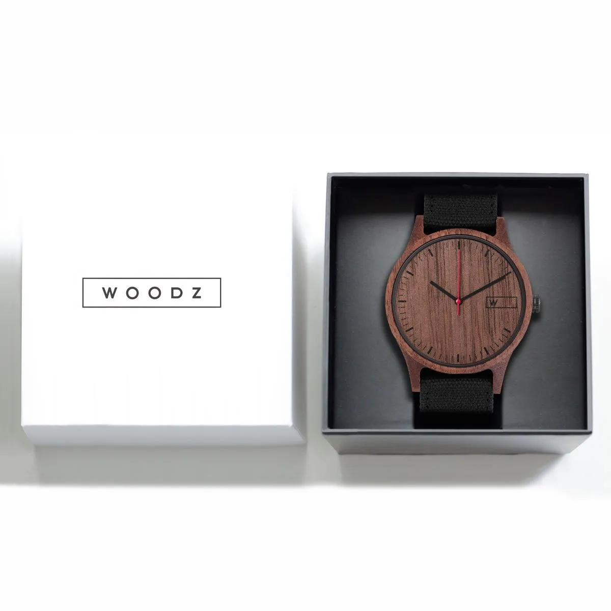 Relógio de Madeira | Woodz Sunset (Pulseira Black Jeans)